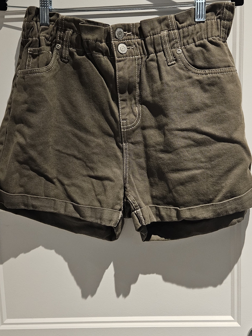 💥2/$15💥Bluenotes Olive High-Waist Cotton Shorts
